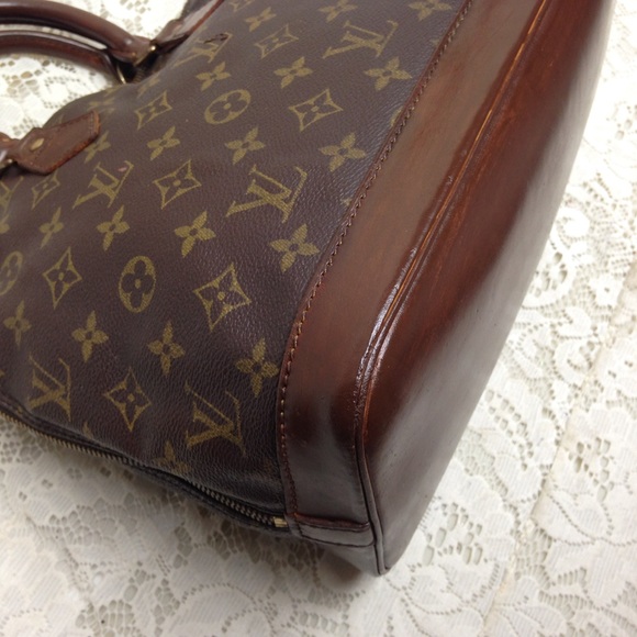 Louis Vuitton Alma Handbag w/ Dk Brown Leather Tri - Picture 10 of 15